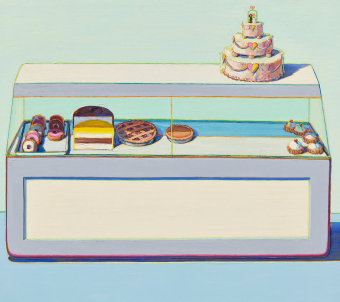 Bakery Case by Wayne Thiebaud