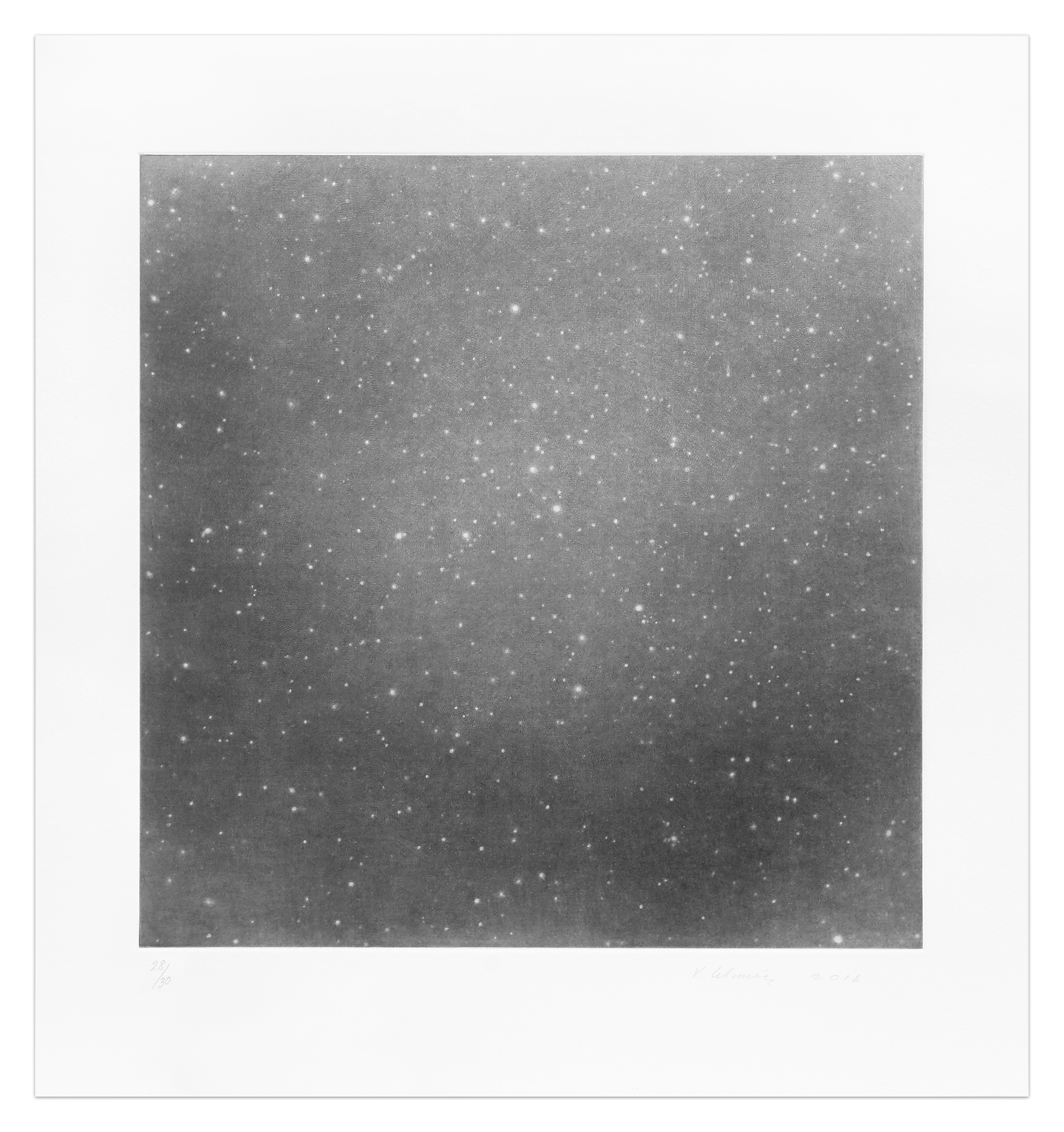 Untitled (Dark Sky 5) by Vija Celmins