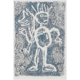 Coyote (Petroglyph) by Jaune Quick-To-See Smith at Turner Carroll Gallery