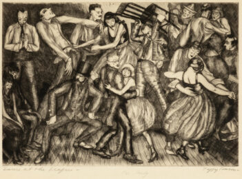 Dance at the League by Peggy Bacon at Catherine Burns Fine Art