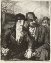 In the Subway by George Bellows at Catherine Burns Fine Art