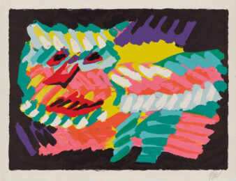 Pink Cat by Karel Appel at RoGallery