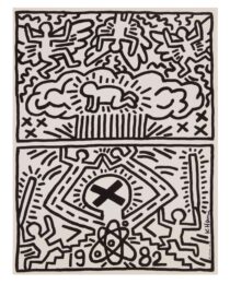 Poster for Nuclear Disarmament by Keith Haring at Robert Fontaine Gallery