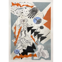 Sky People by Jaune Quick-To-See Smith at Turner Carroll Gallery