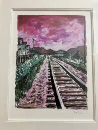Train Tracks (pink) by Bob Dylan at Dellasposa