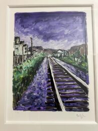 Train Tracks (purple) by Bob Dylan at Dellasposa