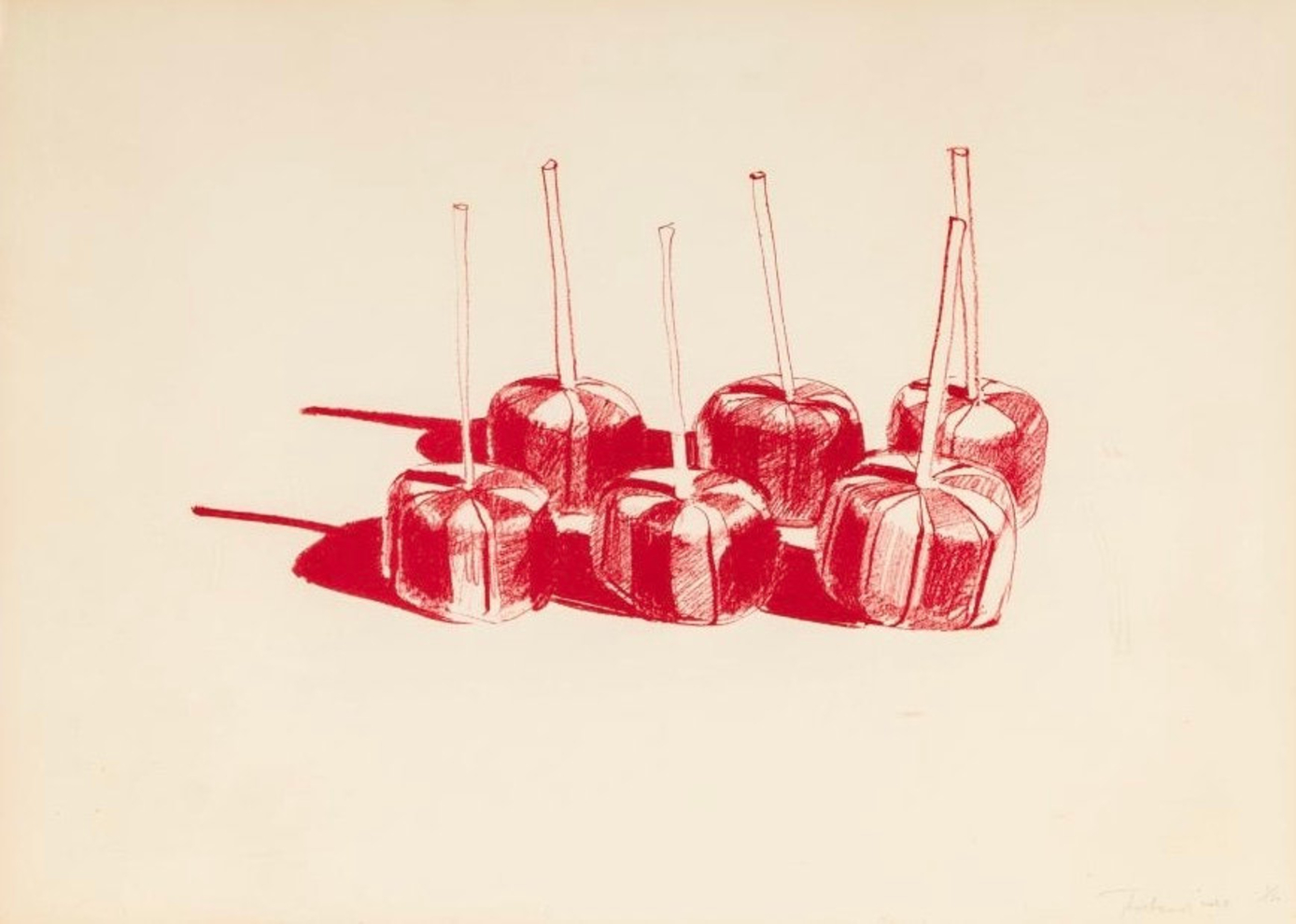 Wayne Thiebaud Suckers State II by Wayne Thiebaud