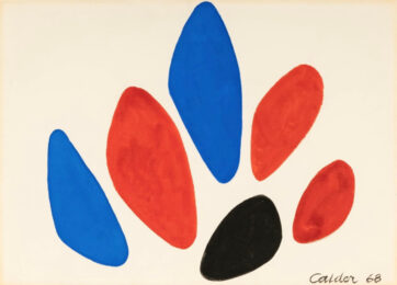 Alexander Calder Blue, Red, and Black by Alexander Calder at Clifton Gallery