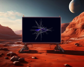 Billboard Series. Mars. Triangular Asymptote by Clifford Singer at iMuseum Vegas