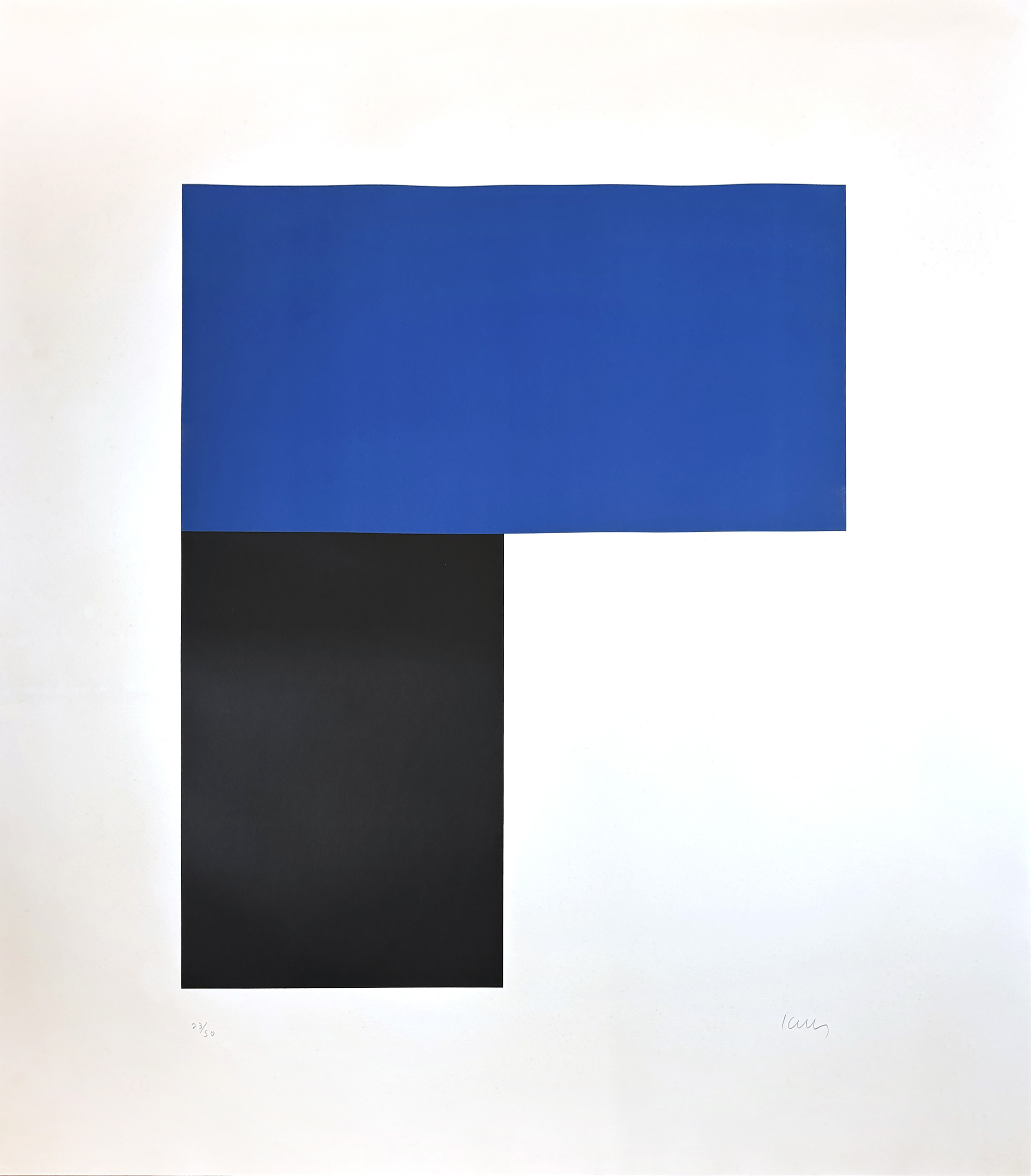 Blue with Black I by Ellsworth Kelly