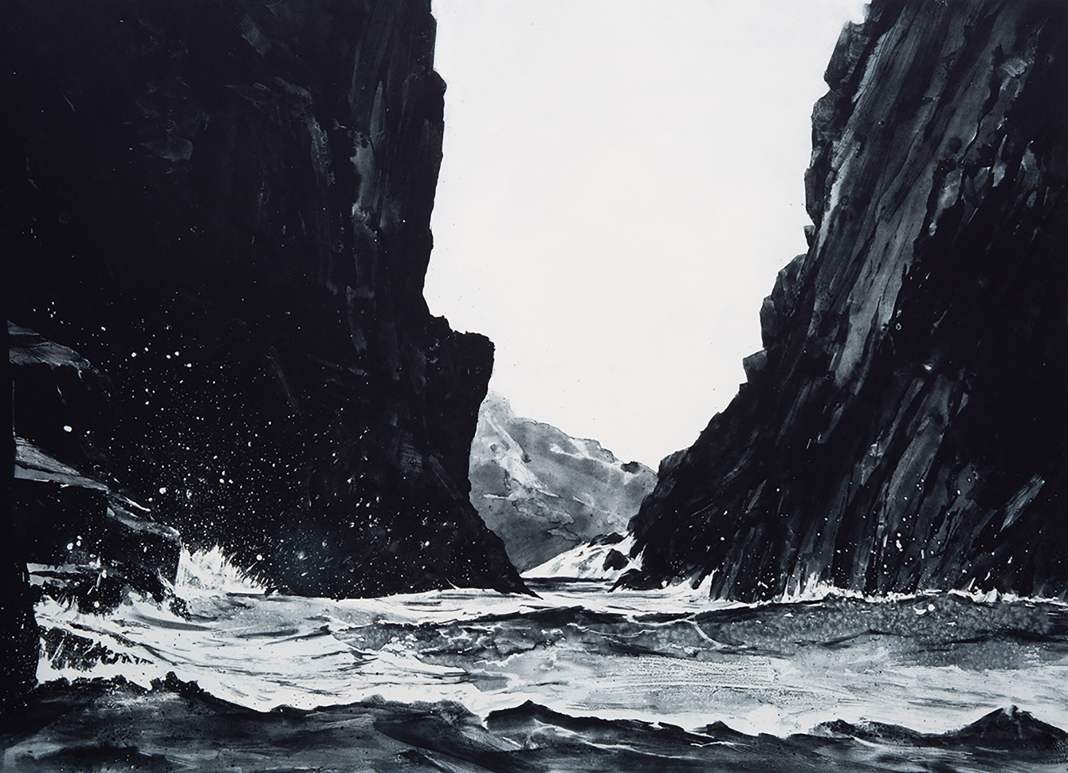 Sea Swell, Spert Island, Antarctica by Emma Stibbon