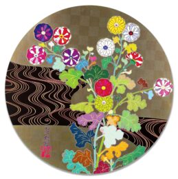 Kansei Korin Gold by Takashi Murakami at Taglialatella Galleries