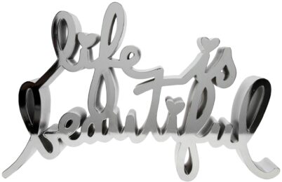 Life Is Beautiful – Hard Candy (Chrome) by Mr Brainwash at Taglialatella Galleries