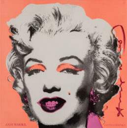 Marilyn Invitation 12” X 12” (Castelli Graphics) by Andy Warhol at Revolver Gallery