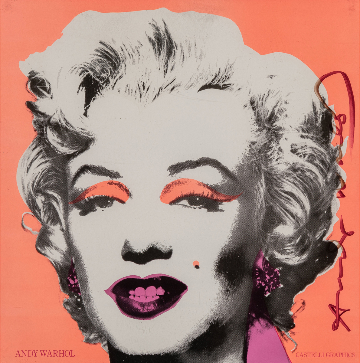Marilyn Invitation 12” X 12” (Castelli Graphics) by Andy Warhol