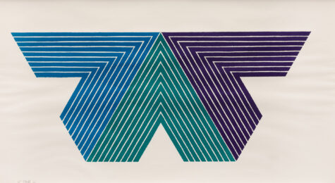 Black Adder by Frank Stella at Susan Sheehan Gallery
