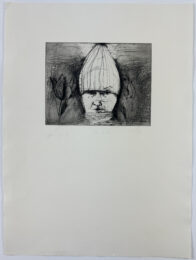 Self Portrait in a Ski Hat (surrounded by tulips) second state by Jim Dine at Petersburg Press