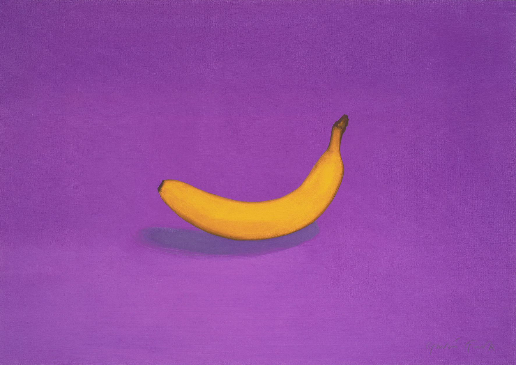 Still Life with Banana (Ultraviolet) by Gavin Turk