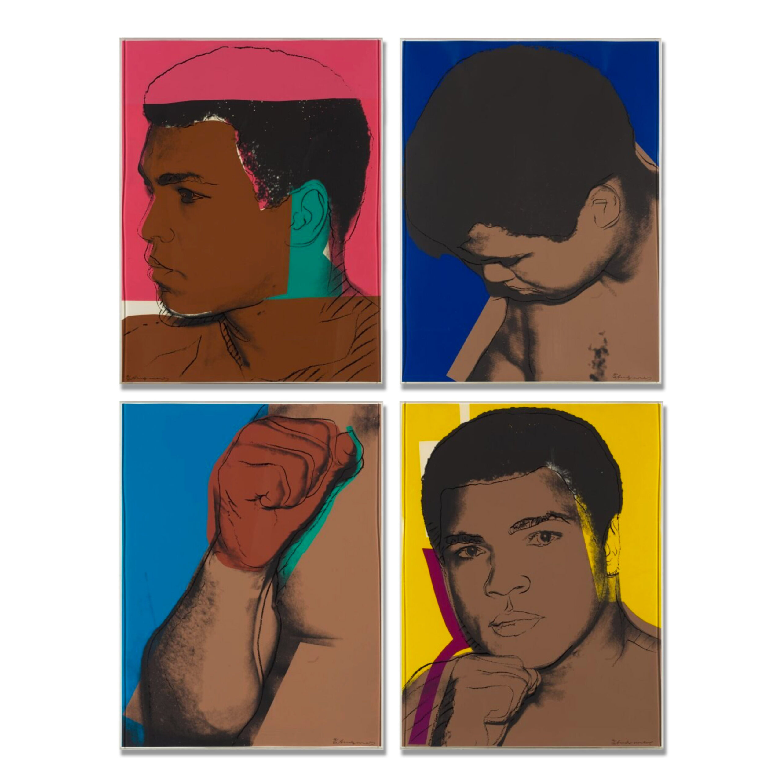 Muhammad Ali (FS II.179-182) by Andy Warhol