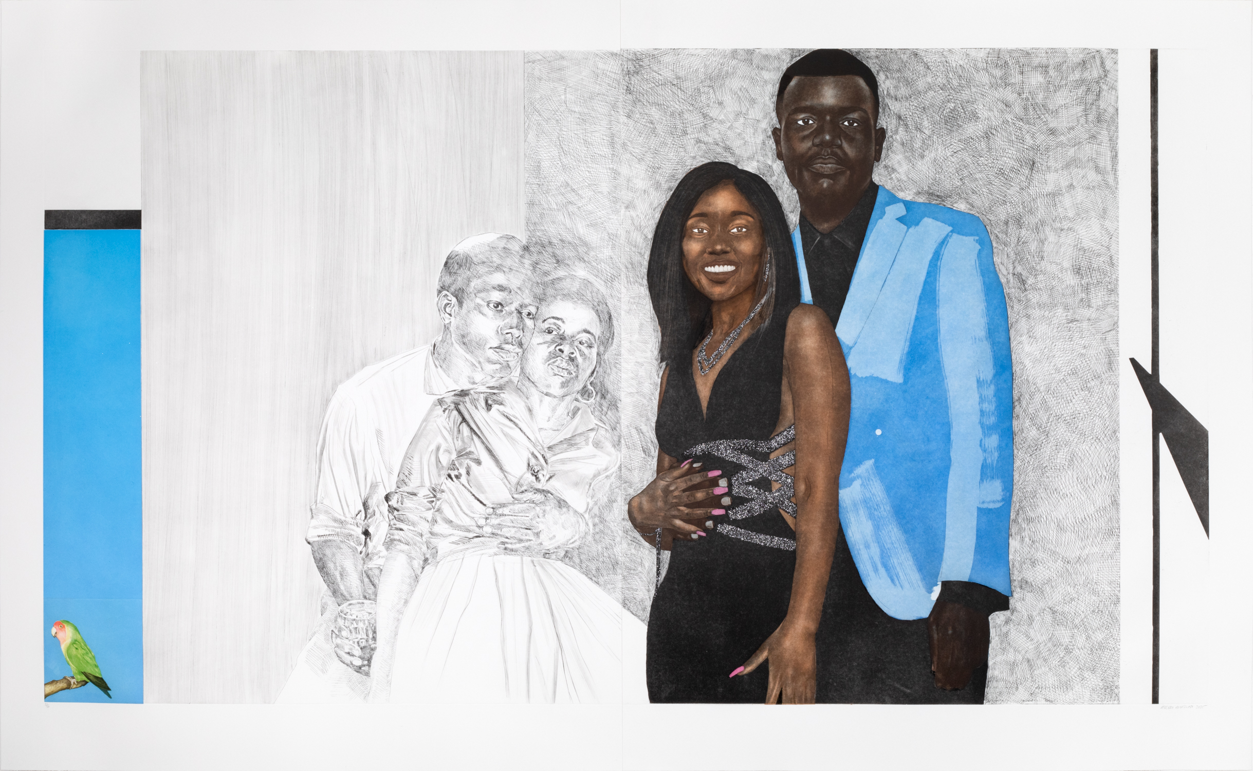 Lover’s Discourse II by Meleko Mokgosi