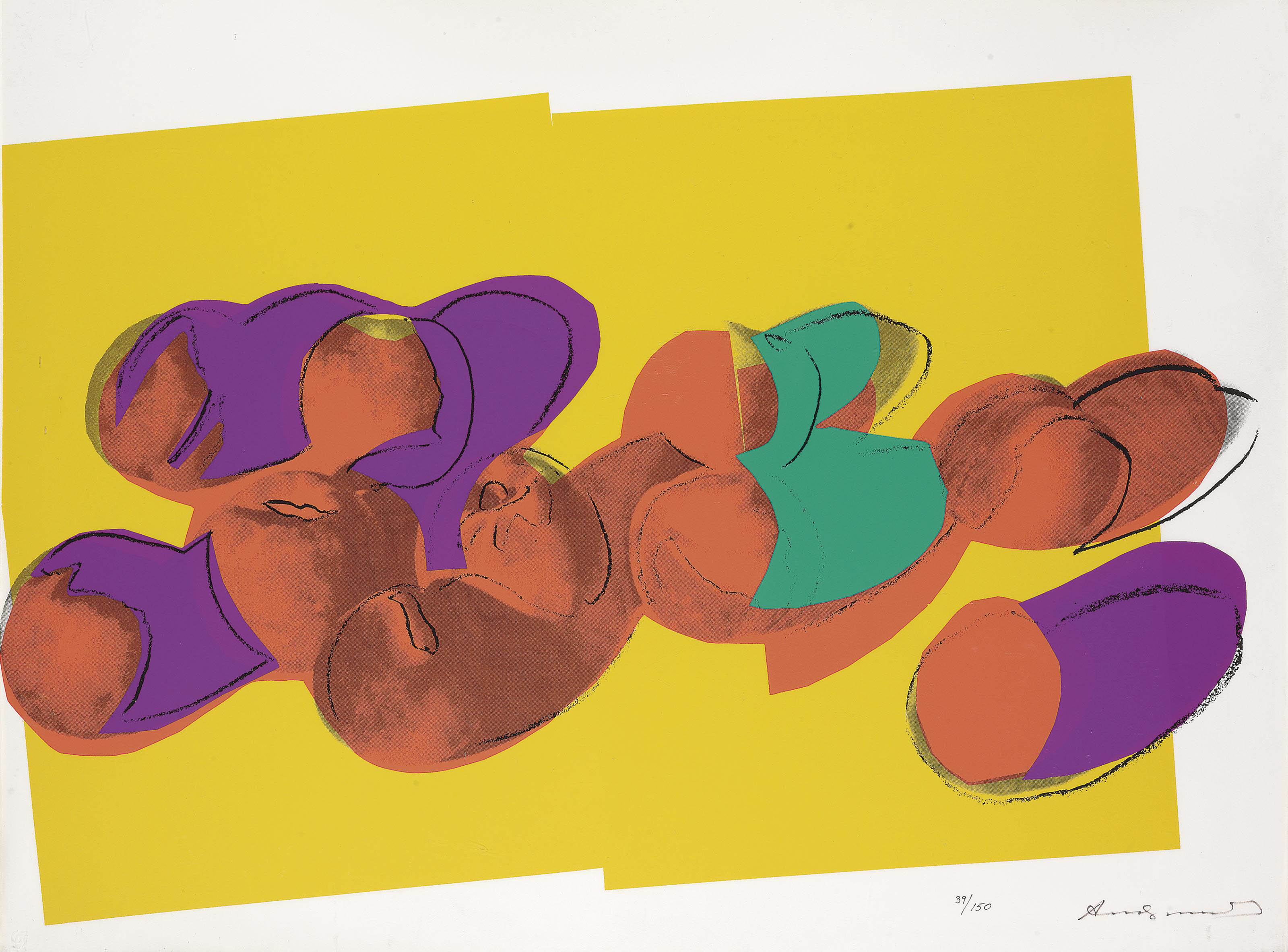 Space Fruit: Peaches by Andy Warhol