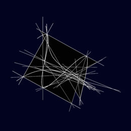 y = e ^ -x cosx by Clifford Singer at iMuseum Vegas
