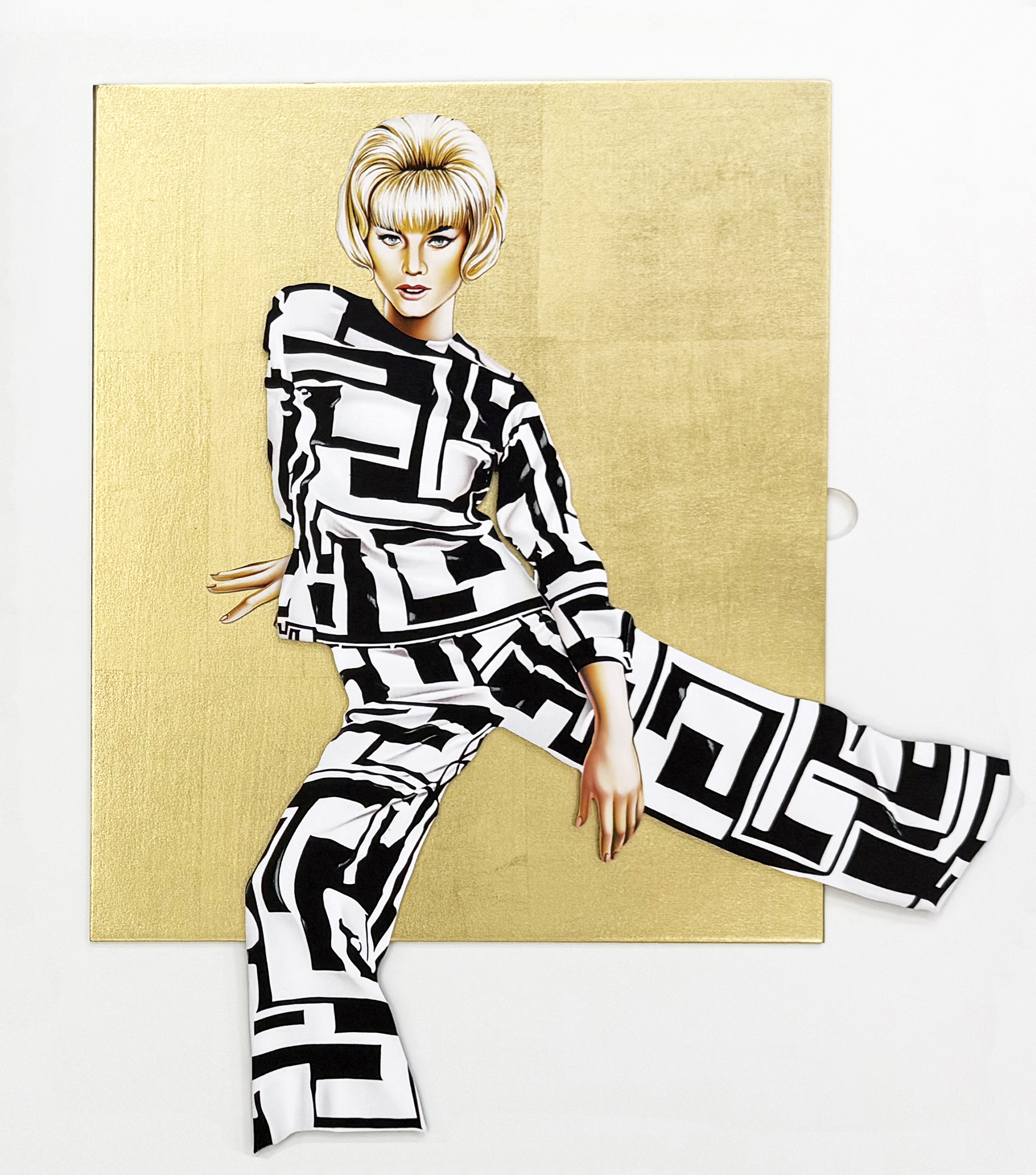 Pucci Pants (Lithograph with Gold Leaf) by Mel Ramos