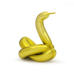 Balloon Swan (Yellow) by Jeff Koons at Clifton Gallery