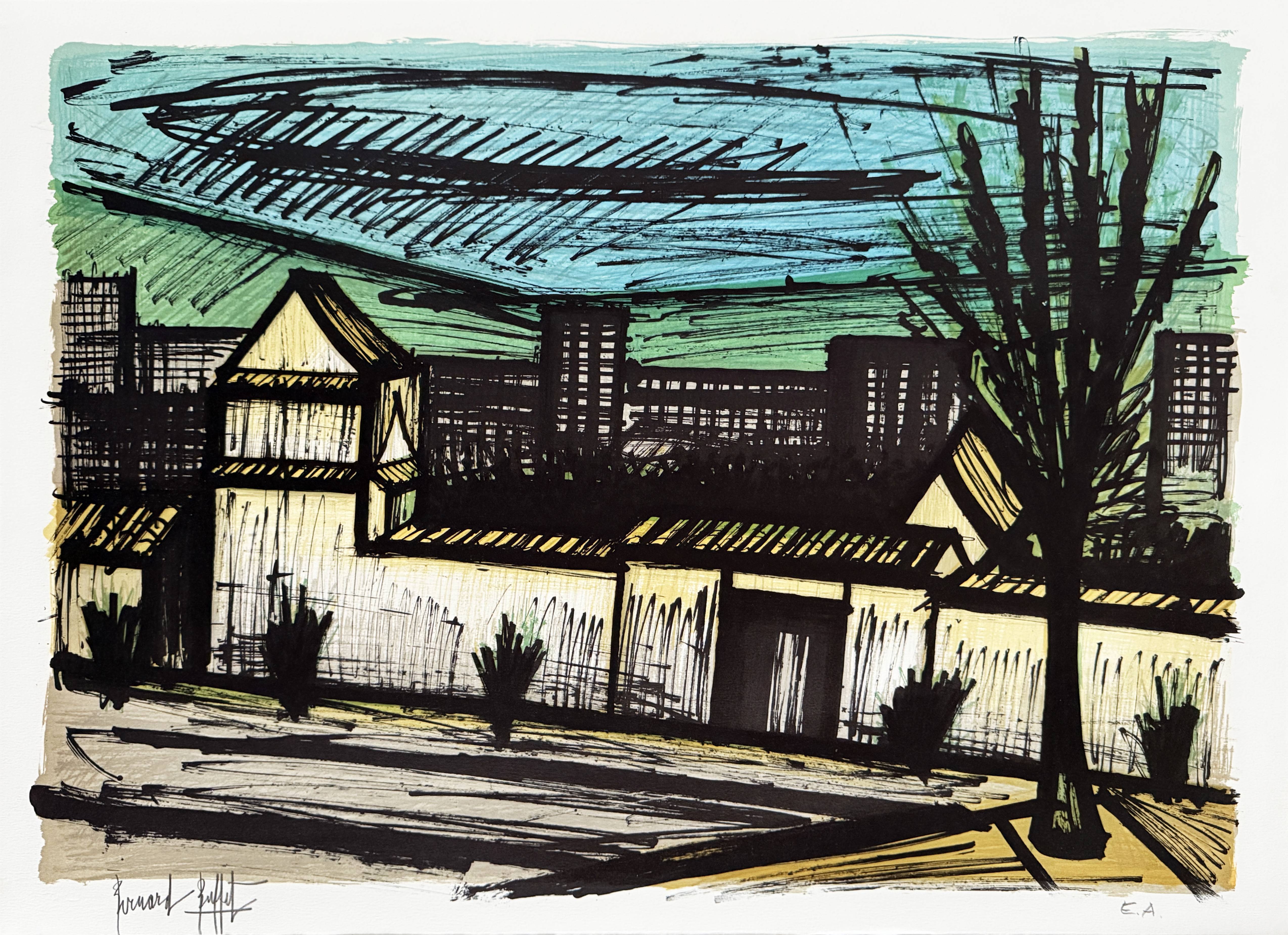View from the hotel, Kyoto by Bernard Buffet