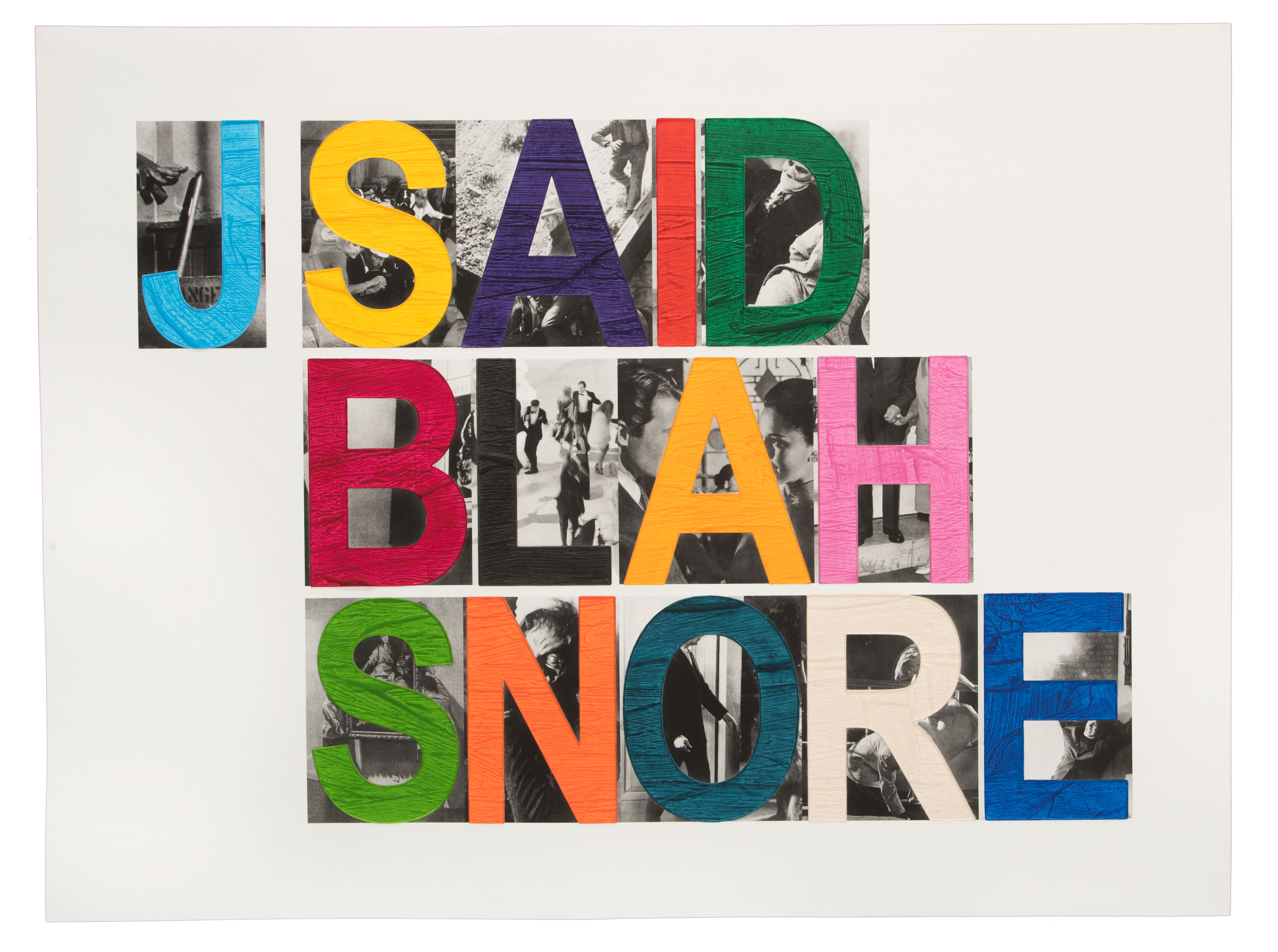 Blah by John Baldessari