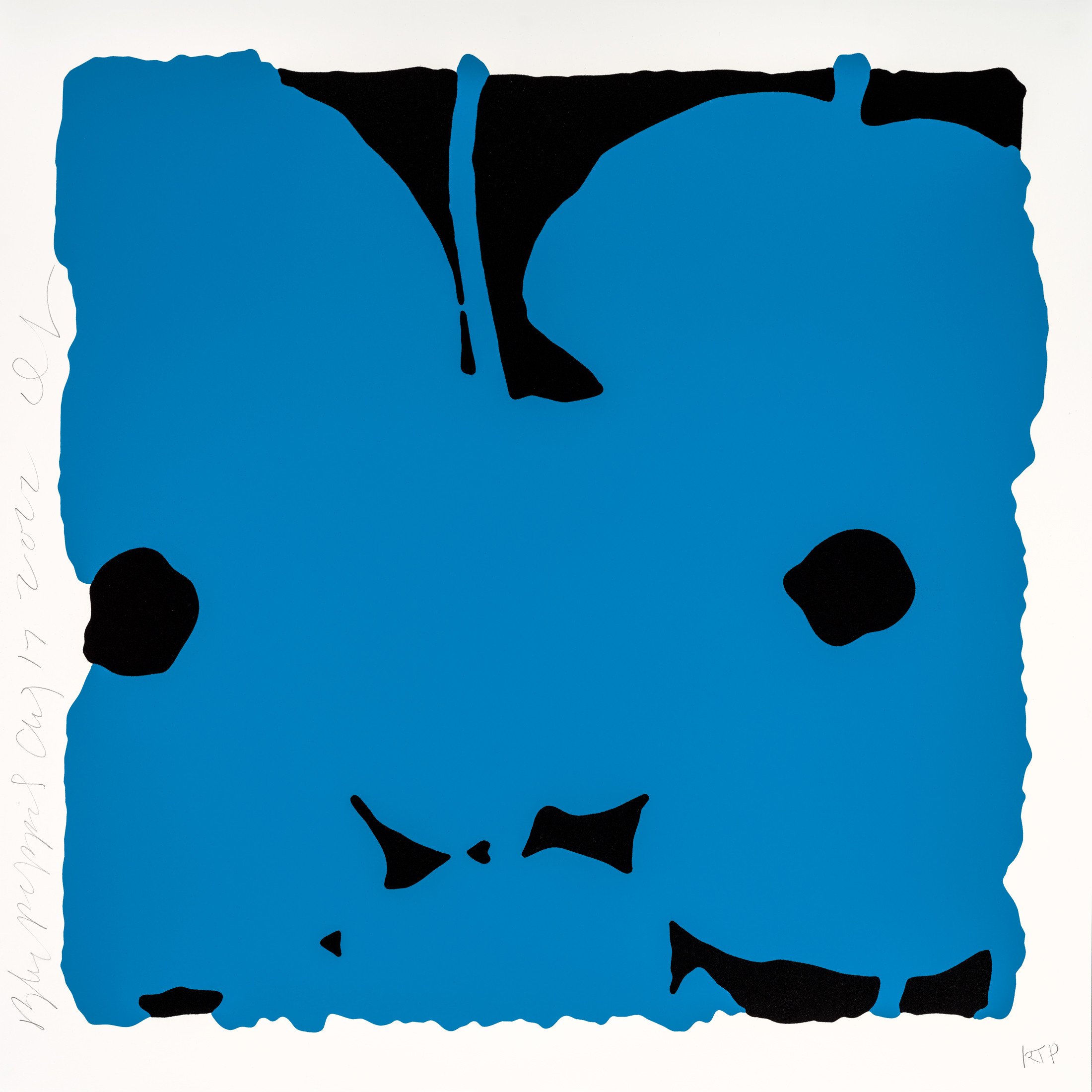 Blue Poppies, Aug 17, 2022 by Donald Sultan