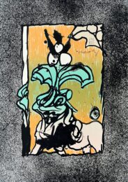 Bœuf gros sel by Pierre Alechinsky at Epicentrum Art Gallery