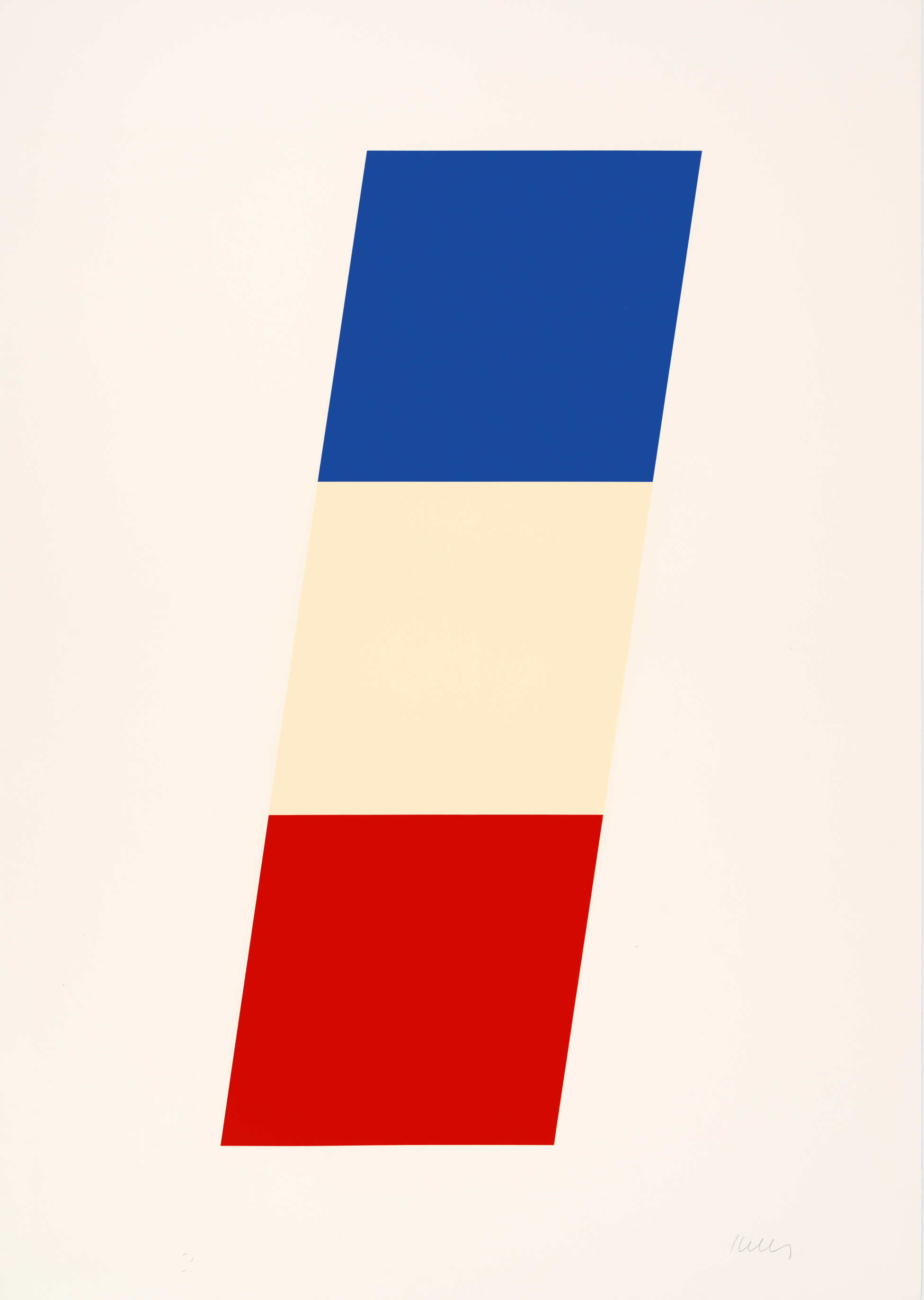 Blue White Red by Ellsworth Kelly