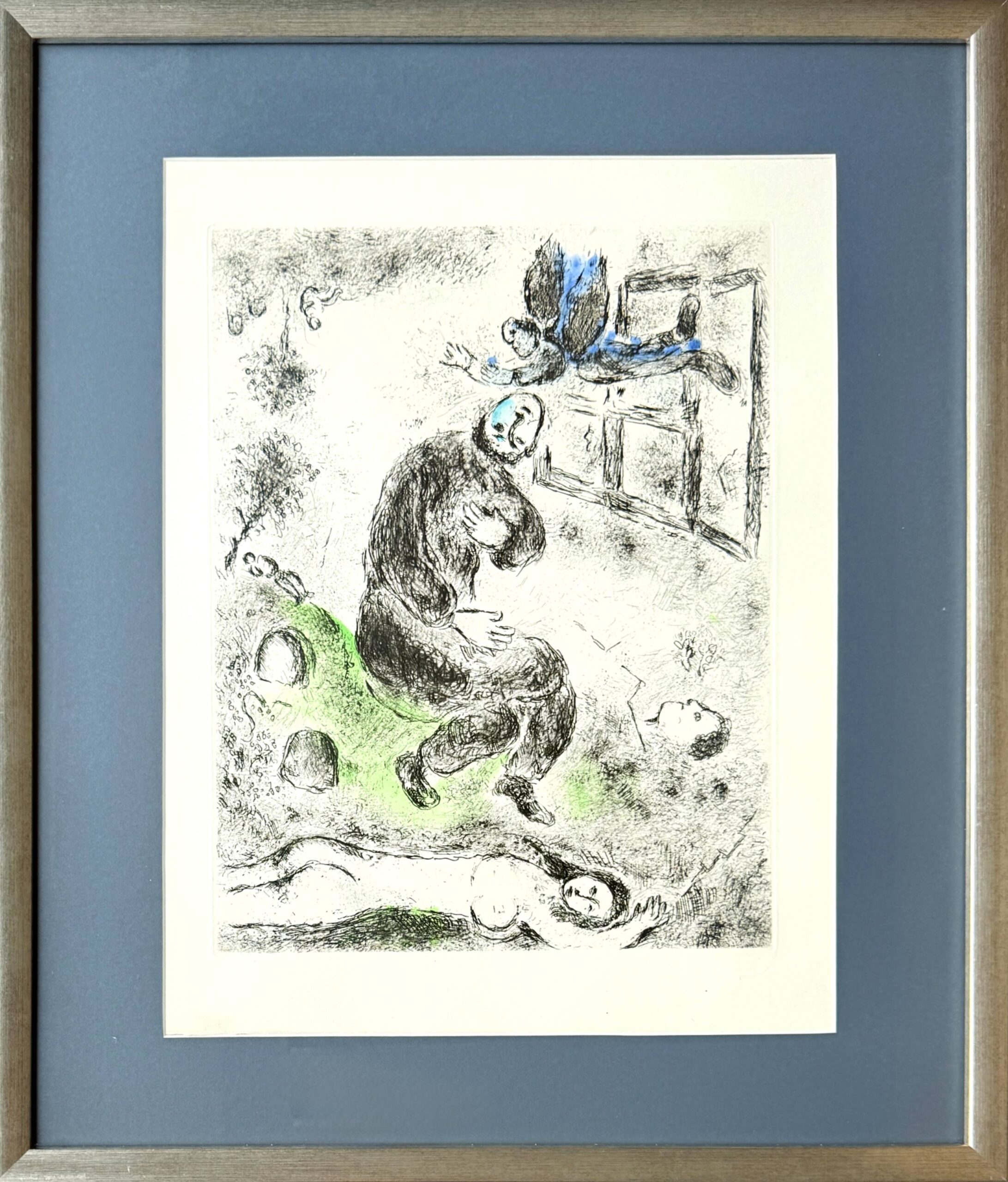 Celui qui dit les choses sans rien dire, Planche XII by Marc Chagall