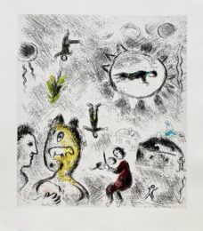 Celui qui dit les choses sans rien dire, Planche XXV by Marc Chagall at Epicentrum Art Gallery