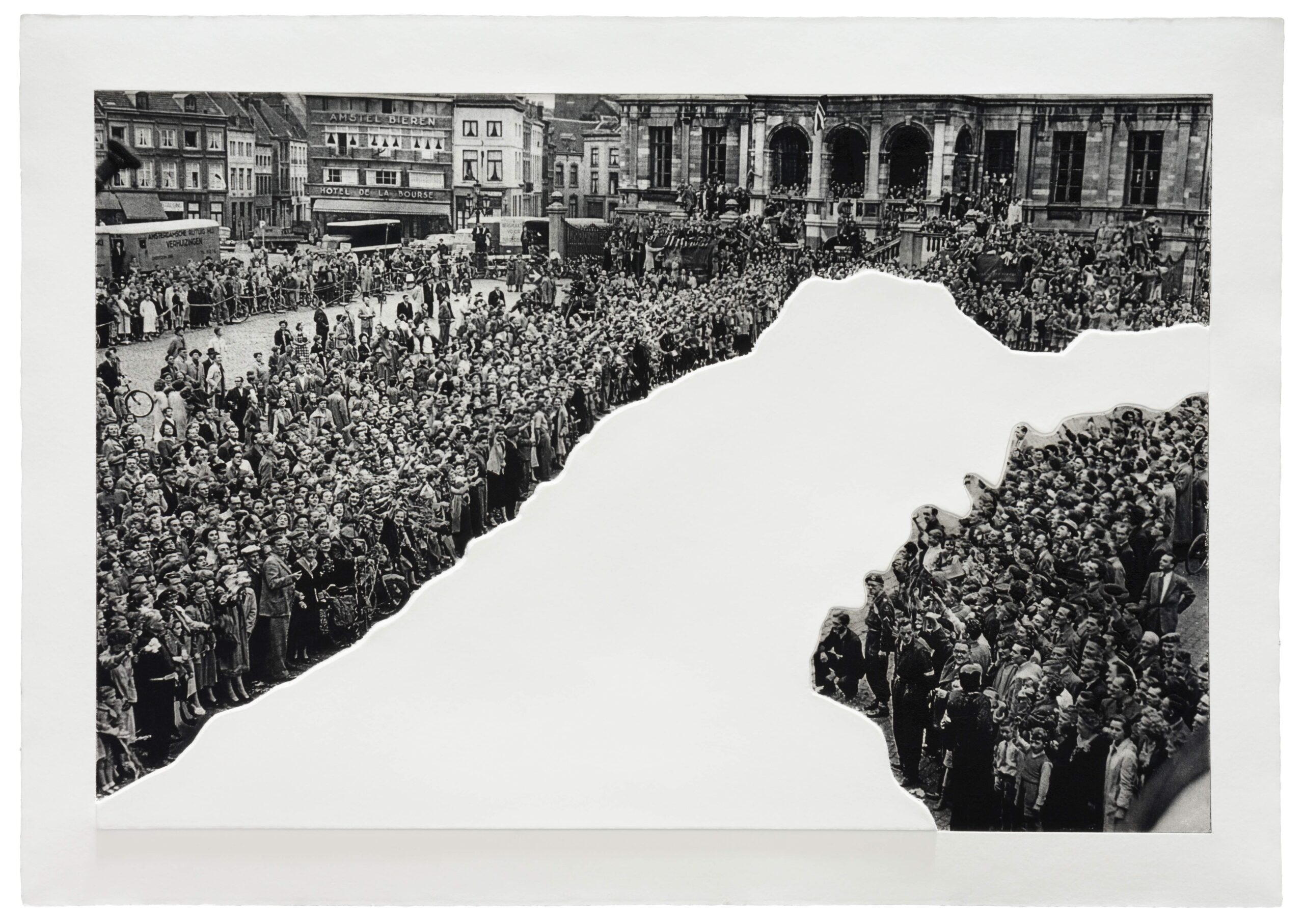 Crowds with Shape of Reason Missing: Example 1 by John Baldessari