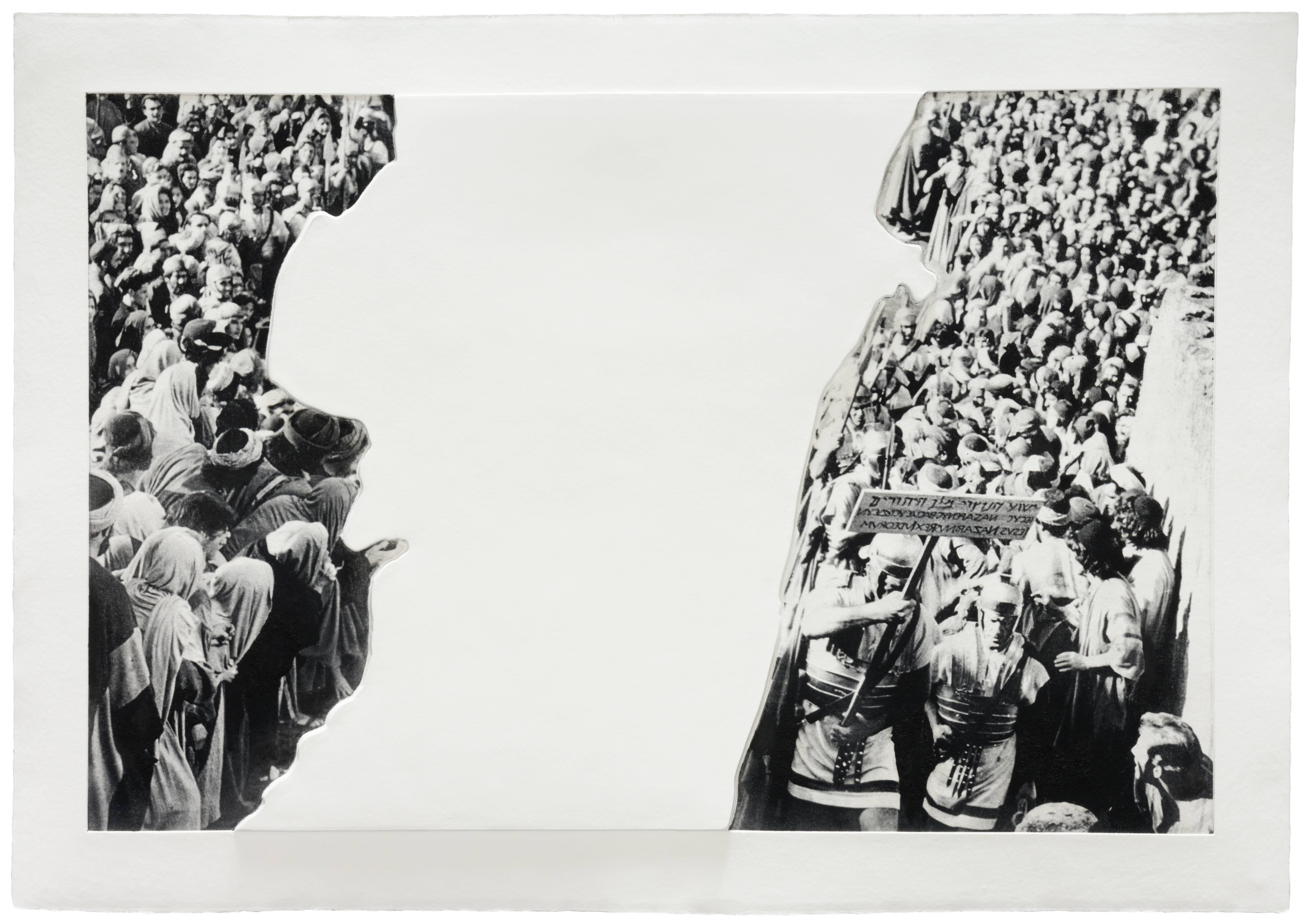 Crowds with Shape of Reason Missing: Example 3 by John Baldessari