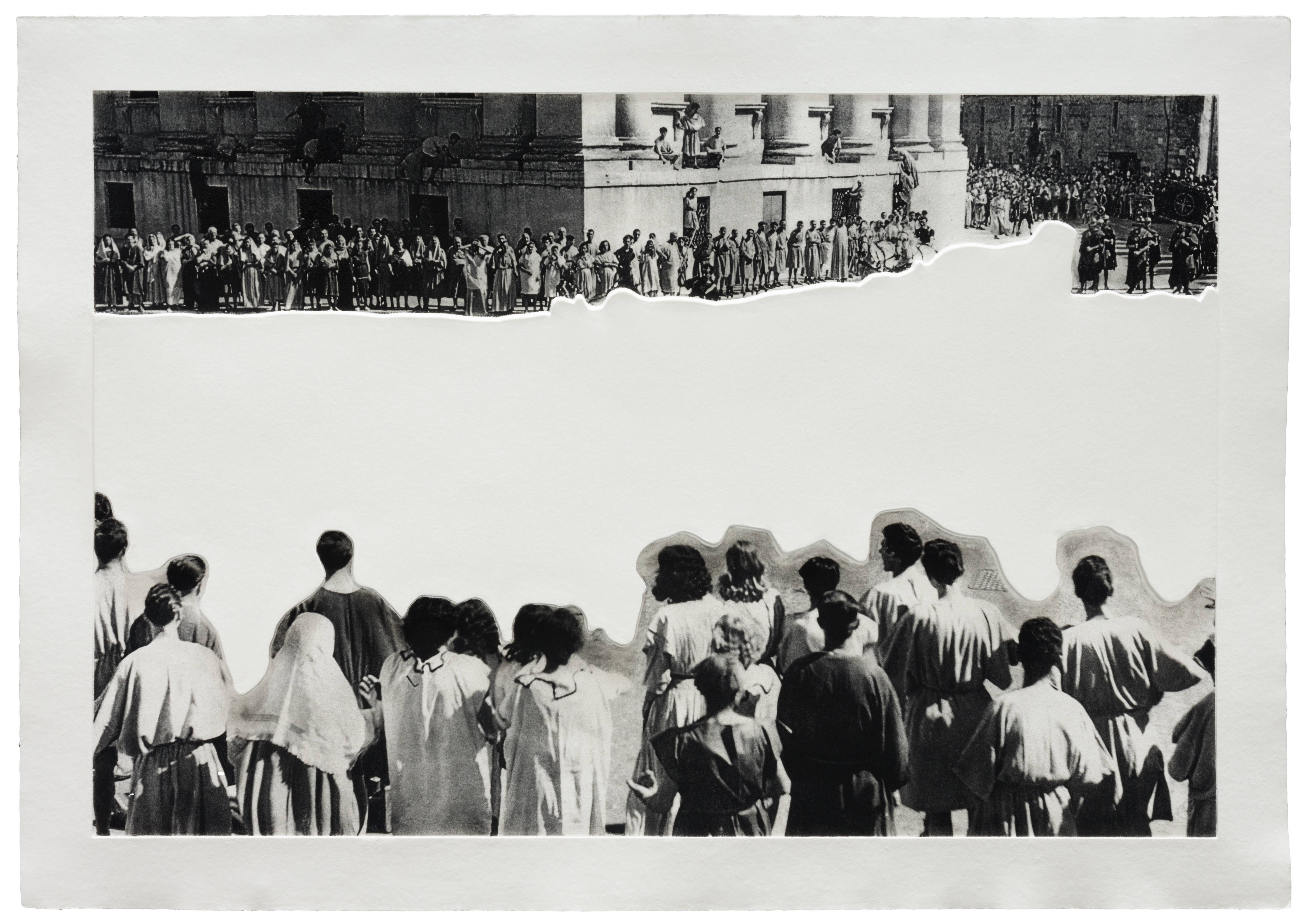 Crowds with Shape of Reason Missing: Example 4 by John Baldessari