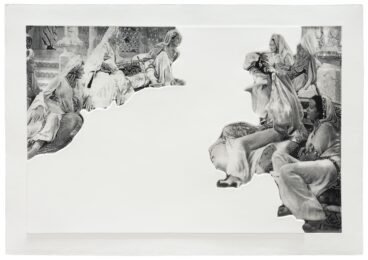 Crowds with Shape of Reason Missing: Example 5 by John Baldessari at Mixografia