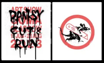 Cut and Run (Set of 2 Posters) by Banksy at Dovehouse Contemporary