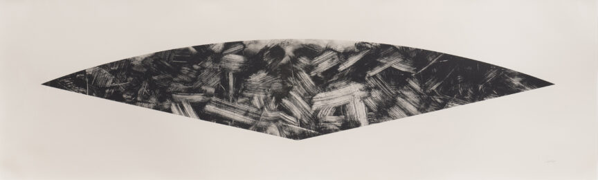 Dark Gray Curve (State I) by Ellsworth Kelly at Susan Sheehan Gallery