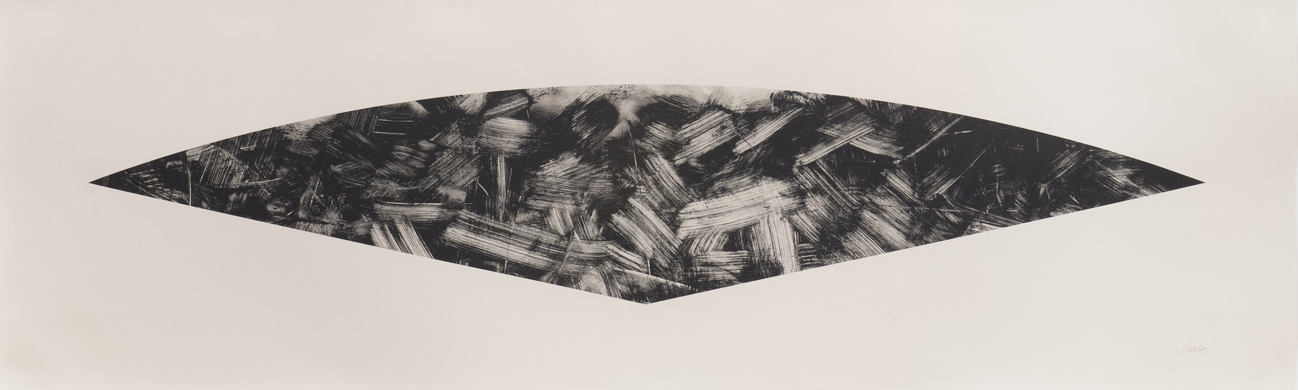 Dark Gray Curve (State I) by Ellsworth Kelly
