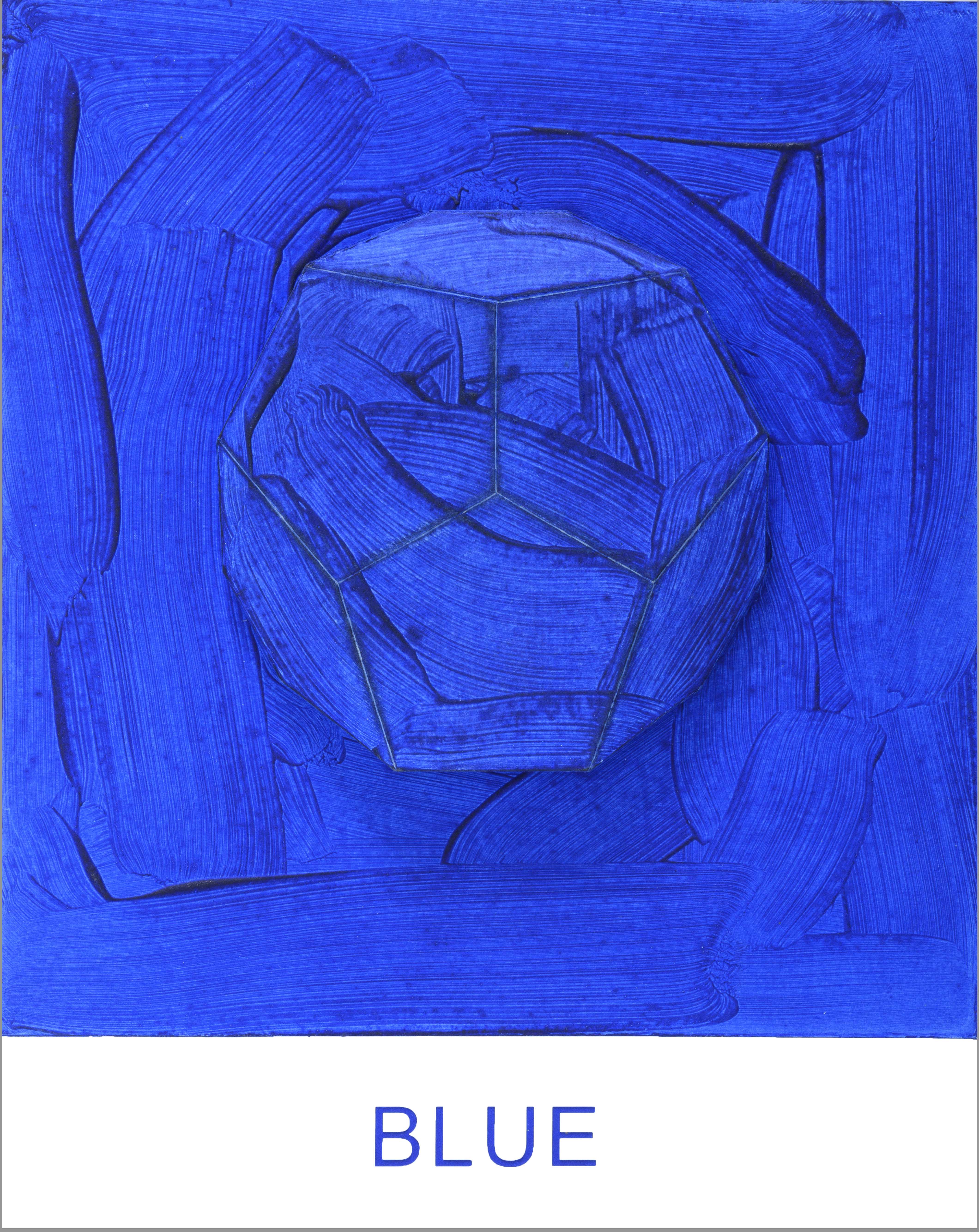 Eight Colorful Inside Jobs: Blue by John Baldessari