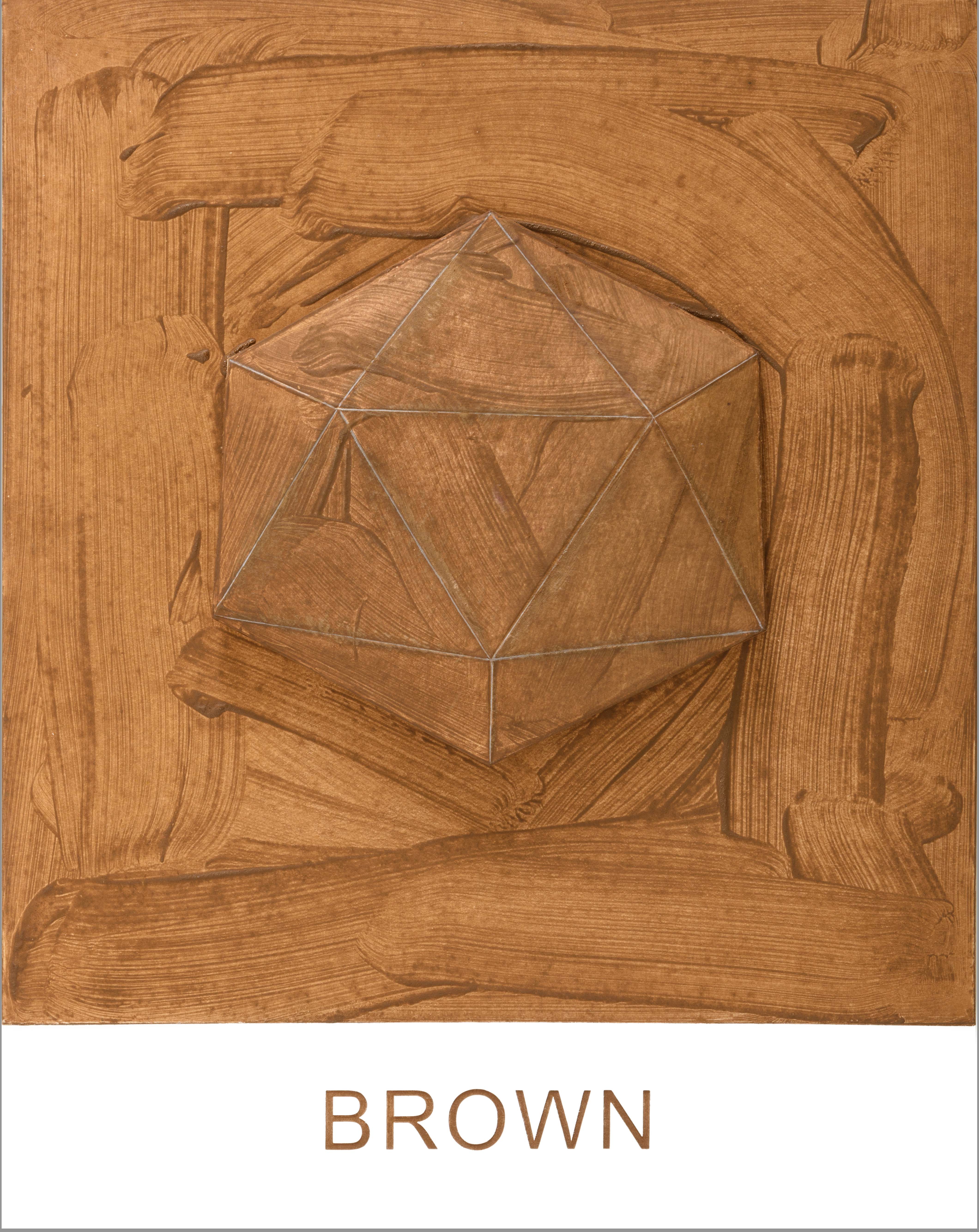 Eight Colorful Inside Jobs: Brown by John Baldessari
