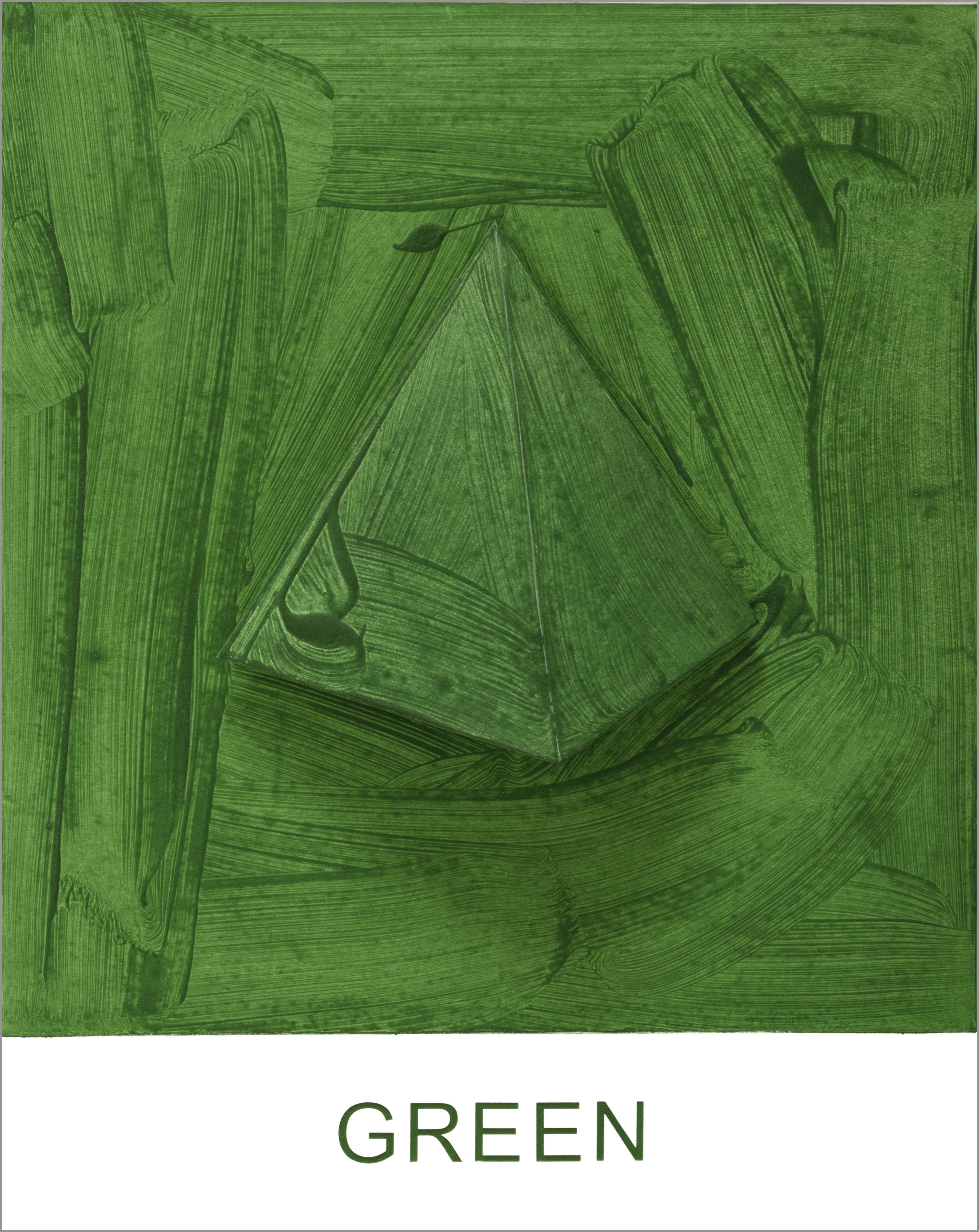 Eight Colorful Inside Jobs: Green by John Baldessari