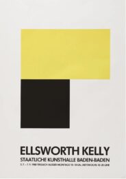 Ellsworth Kelly, Staatliche Kunsthalle (Chatham XII, Yellow/Black) by Ellsworth Kelly at Susan Sheehan Gallery