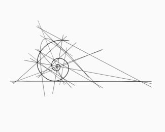 Equiangular Spiral with Parabola by Clifford Singer at iMuseum Vegas