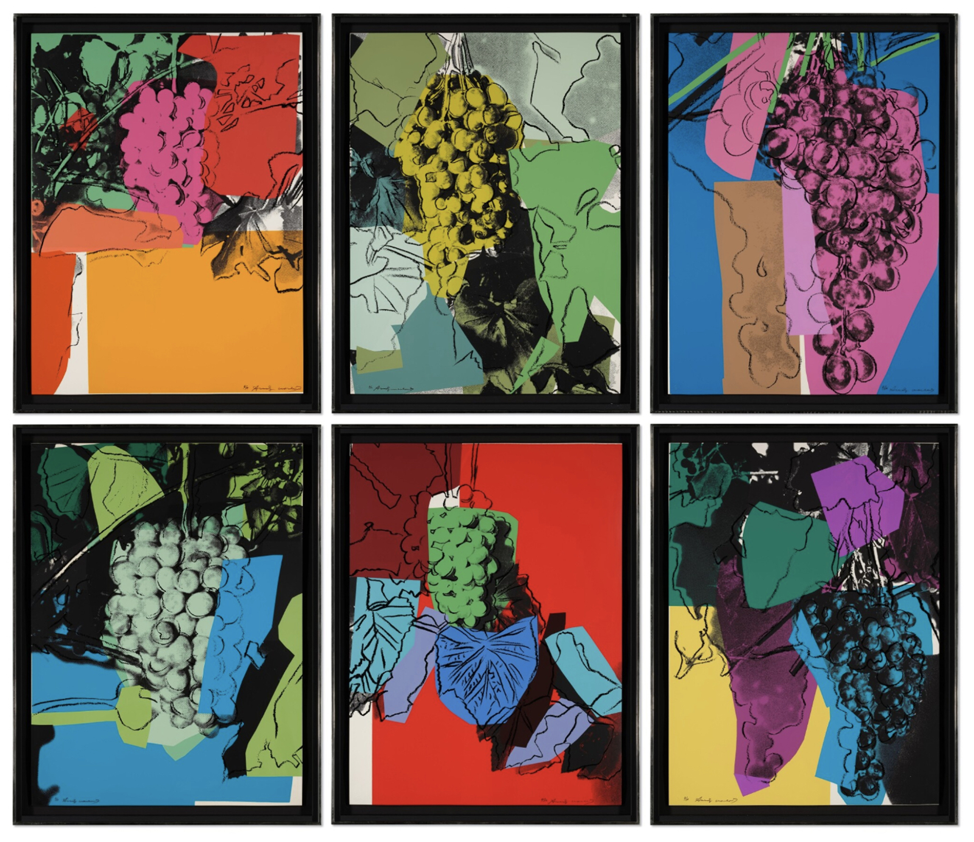 Grapes Complete Portfolio by Andy Warhol