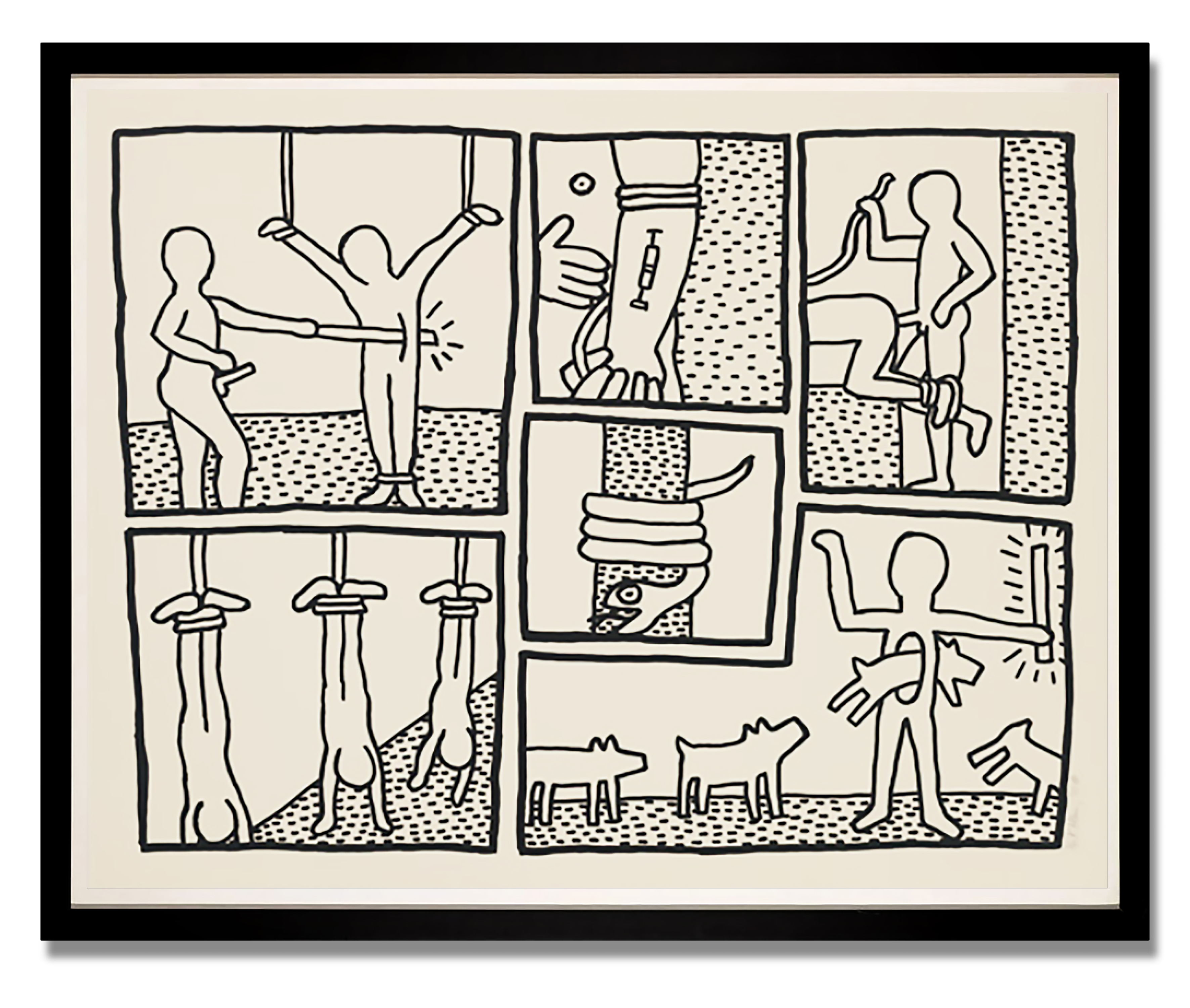 The Blueprint Drawings (5) by Keith Haring