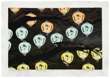 Hanging Lanterns by Donald Sultan at Mixografia